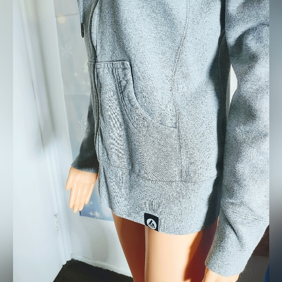 AMERICAN GIANT SPORTSWEAR COMPANY HEATHER GRAY HOODIE JACKET WOMEN'S SIZE S - Picture 5 of 8